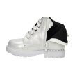 Srebrne botki dla dziewczynki NAVY DOT 61060