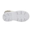 Srebrne botki dla dziewczynki NAVY DOT 61060