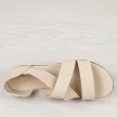 Beżowe płaskie sandały damskie z zakrytą piętą Jezzi 3882