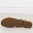 Beżowe płaskie sandały damskie z zakrytą piętą Jezzi 3882