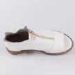 Białe skórzane POLSKIE sandały damskie, botki DEONI D520