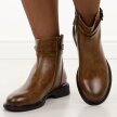 Brązowe skórzane botki damskie Filippo Dbt7357/25