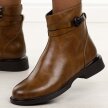 Brązowe skórzane botki damskie Filippo Dbt7357/25