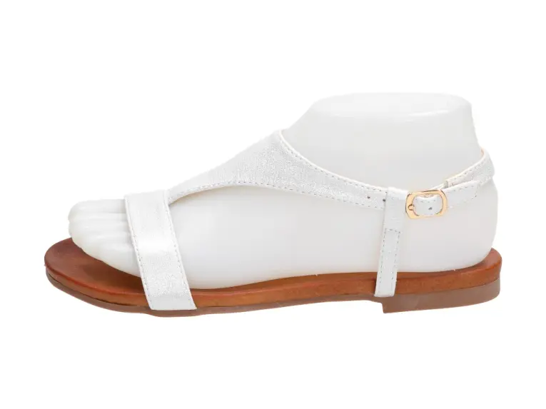 Białe sandały damskie S.Barski 541-122