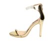 Złote sandały, szpilki damskie VICES 5075-37