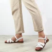 Białe skórzane sandały damskie POTOCKI 64011