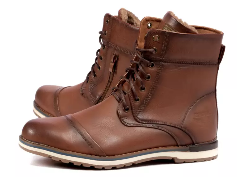 Sztyblety męskie, botki Badoxx 6258 Camel