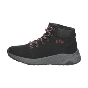 Czarne trapery męskie zimowe z eko skóry Lee Cooper 1451m