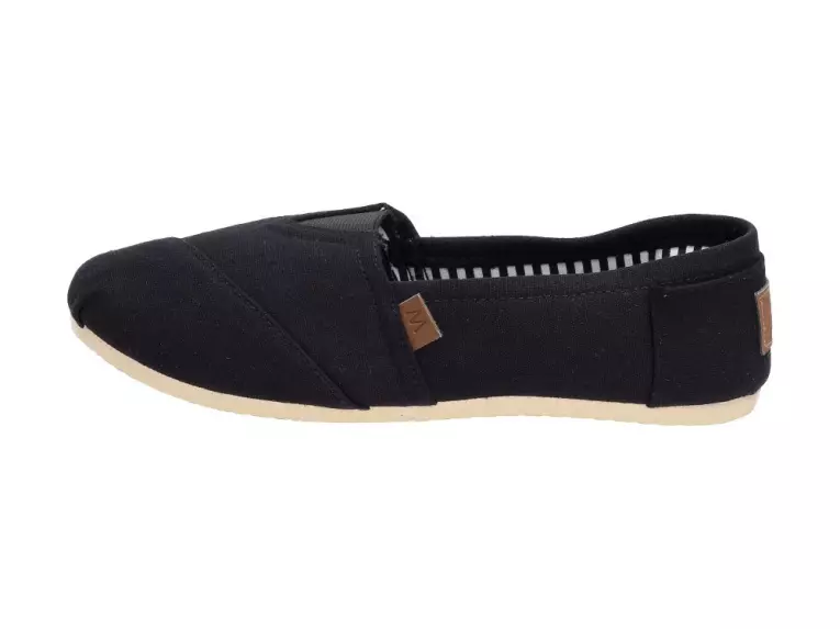Czarne tenisówki damskie Wishot 064 Slip On