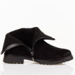 Czarne zamszowe botki damskie Potocki 19328