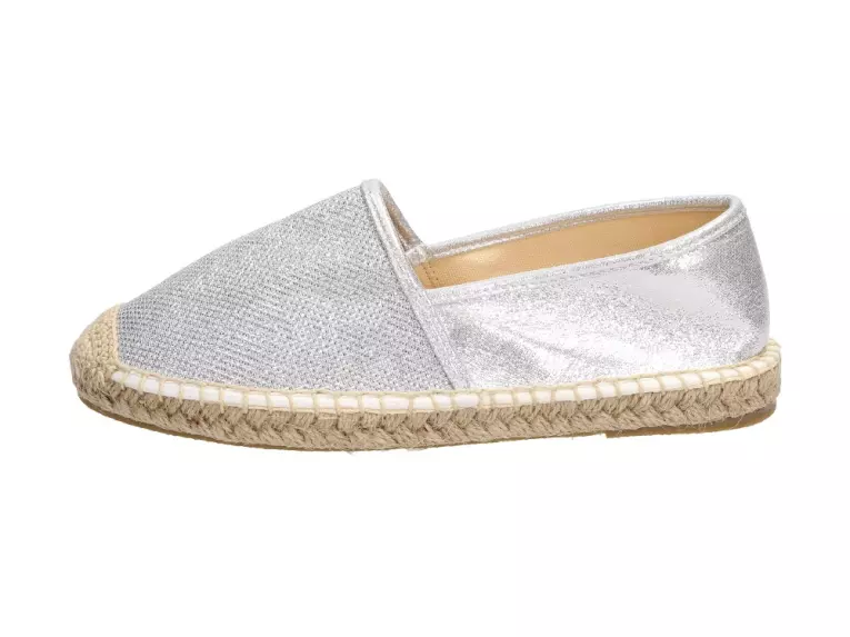 Srebrne ciżemki damskie Wishot Dp146 Slip On