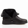 Czarne skórzane botki damskie na koturnie T.Sokolski Z25-77