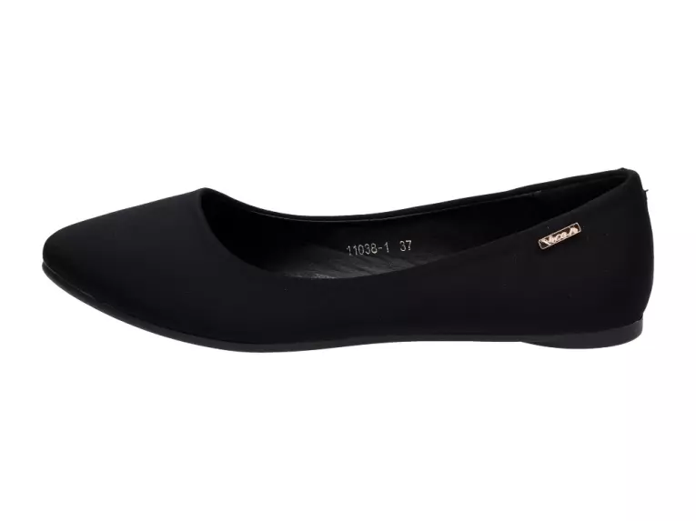 Czarne baleriny buty damskie Vices 11038-1