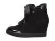 Botki damskie, sneakersy Sergio Leone Sn107 Bk
