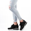 Czarne sneakersy półbuty damskie VINCEZA 10745