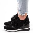 Czarne sneakersy półbuty damskie VINCEZA 10745