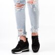 Czarne sneakersy półbuty damskie VINCEZA 10745