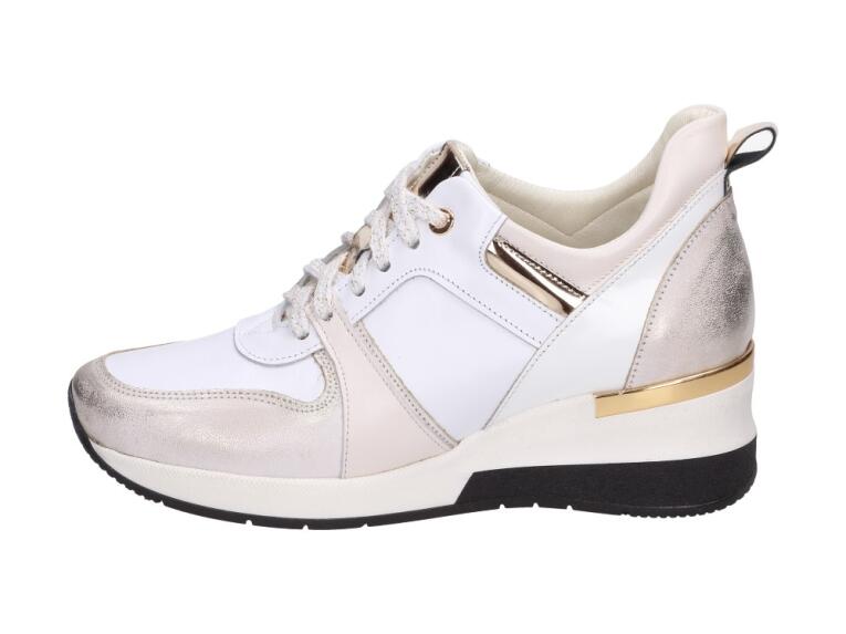 Białe POLSKIE sneakersy damskie DEONI P143 GL