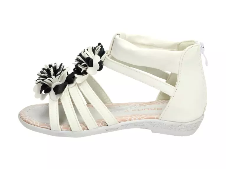 Sandałki, buty dziecięce Badoxx 141 White