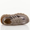Taupe skórzane sneakersy damskie Filippo Dp7408/25
