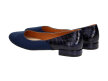 Granatowe baleriny damskie SERGIO LEONE BL626