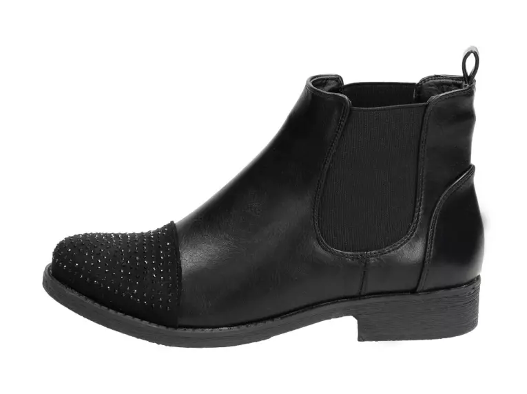 Czarne botki damskie, sztyblety Filippo 308/17