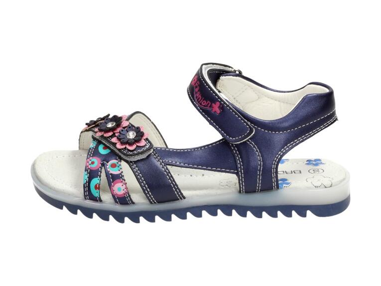 Granatowe sandałki, buty dziecięce Badoxx 508