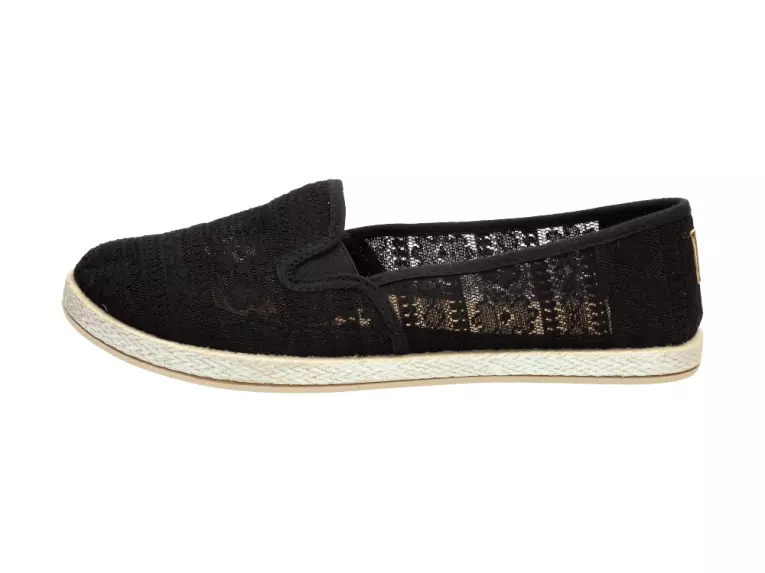 Koronkowe espadryle damskie McKeylor 18406 Bk
