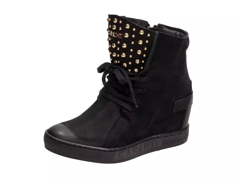 Czarne Polskie sneakersy damskie Carinii 4392
