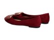 Bordowe baleriny damskie SERGIO LEONE BL623