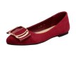 Bordowe baleriny damskie SERGIO LEONE BL623