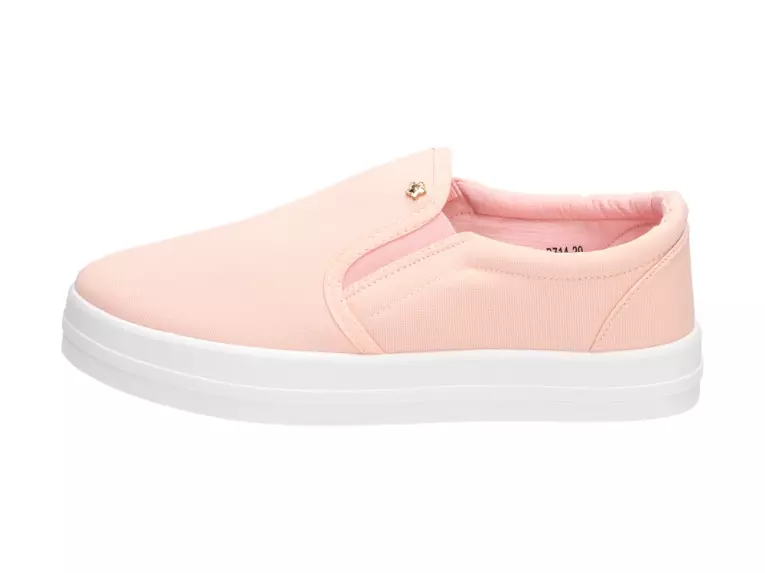 Slip On Różowe tenisówki Balada B714 Platforma