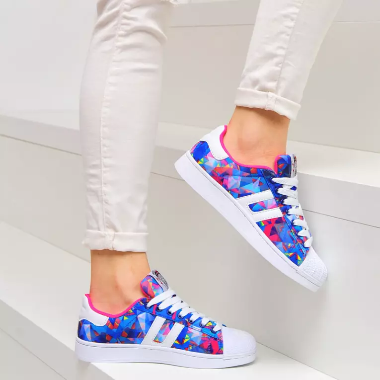 Niebieskie sportowe buty damskie VICES Q44-11