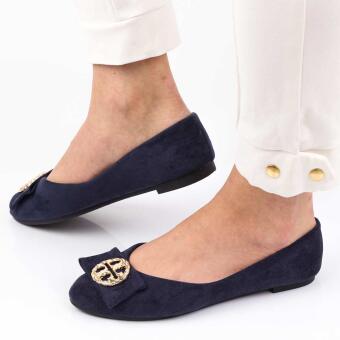 Granatowe baleriny damskie Potocki 23004