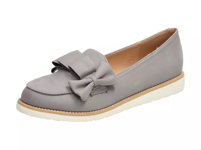 Szare półbuty, buty damskie Vices 7211-5