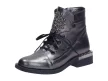 Platynowe trapery, botki damskie NAVY DOT 60001