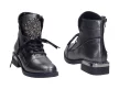 Platynowe trapery, botki damskie NAVY DOT 60001