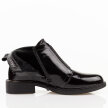 Czarne lakierowane botki damskie S.Barski 52-506