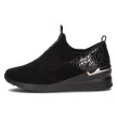 Czarne sneakersy damskie FILIPPO DP1689/22 SKÓRA