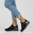 Czarne sneakersy damskie FILIPPO DP1689/22 SKÓRA