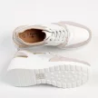 Białe skórzane sneakersy damskie na koturnie S.BARSKI 21405