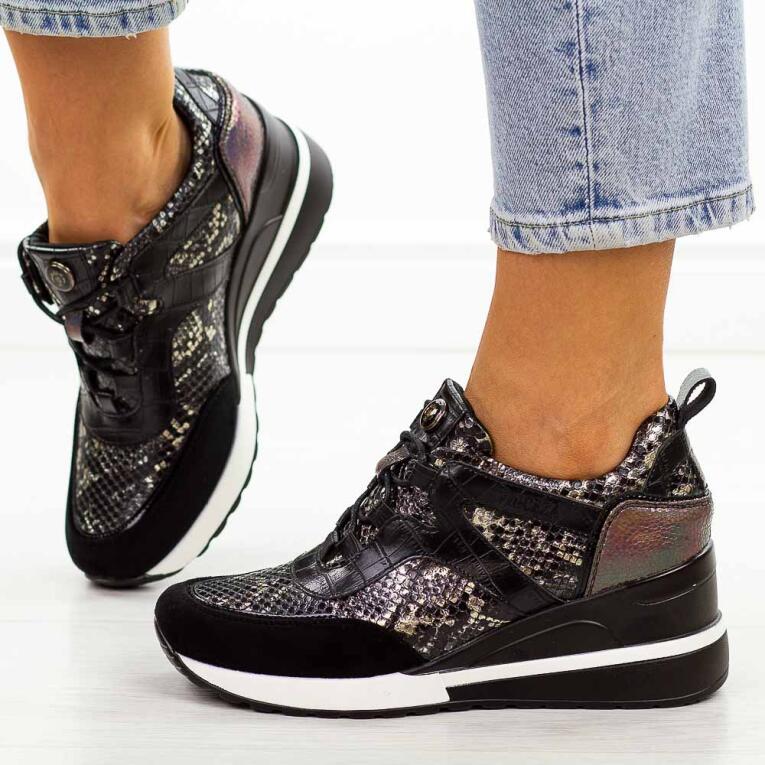 Sneakersy damskie Vinceza 10670 Czarny Mix