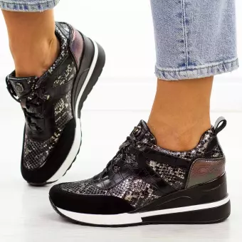 Sneakersy damskie Vinceza 10670 Czarny Mix