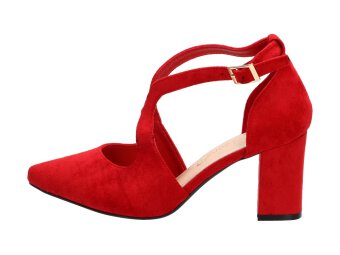 Czerwone sandały damskie SERGIO LEONE PB137 M