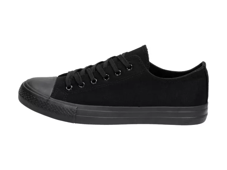 Czarne trampki, buty damskie Atletico Cnsd-1