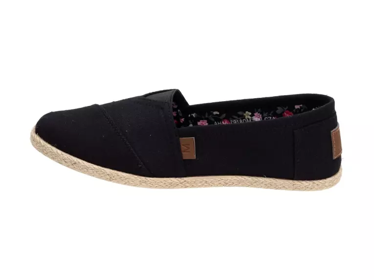 Czarne Tomsy damskie McKeylor 7918 Slip On