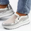 Białe skórzane sneakersy damskie S.BARSKI 29047