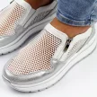 Białe skórzane sneakersy damskie S.BARSKI 29047