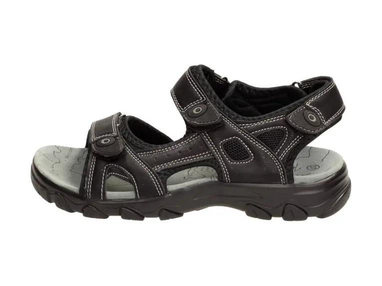 Czarne sandały, buty damskie Wishot 430