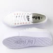 Białe tekstylne trampki damskie na platformie LEE COOPER 0890L